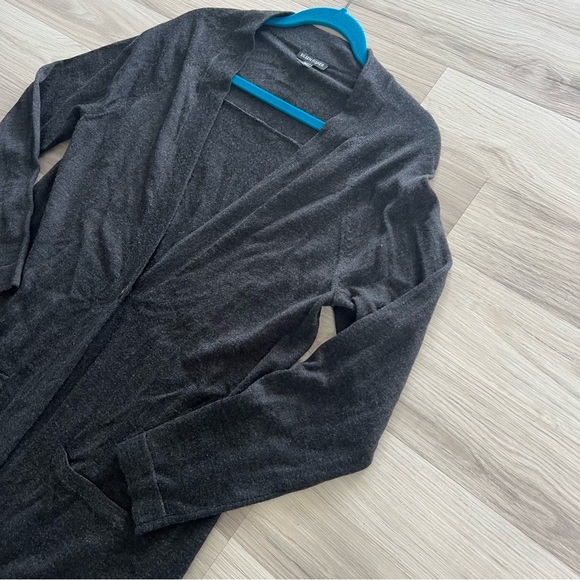 Eileen Fisher Gray  Long One Button Front Cardigan Size Medium - Picture 7 of 16